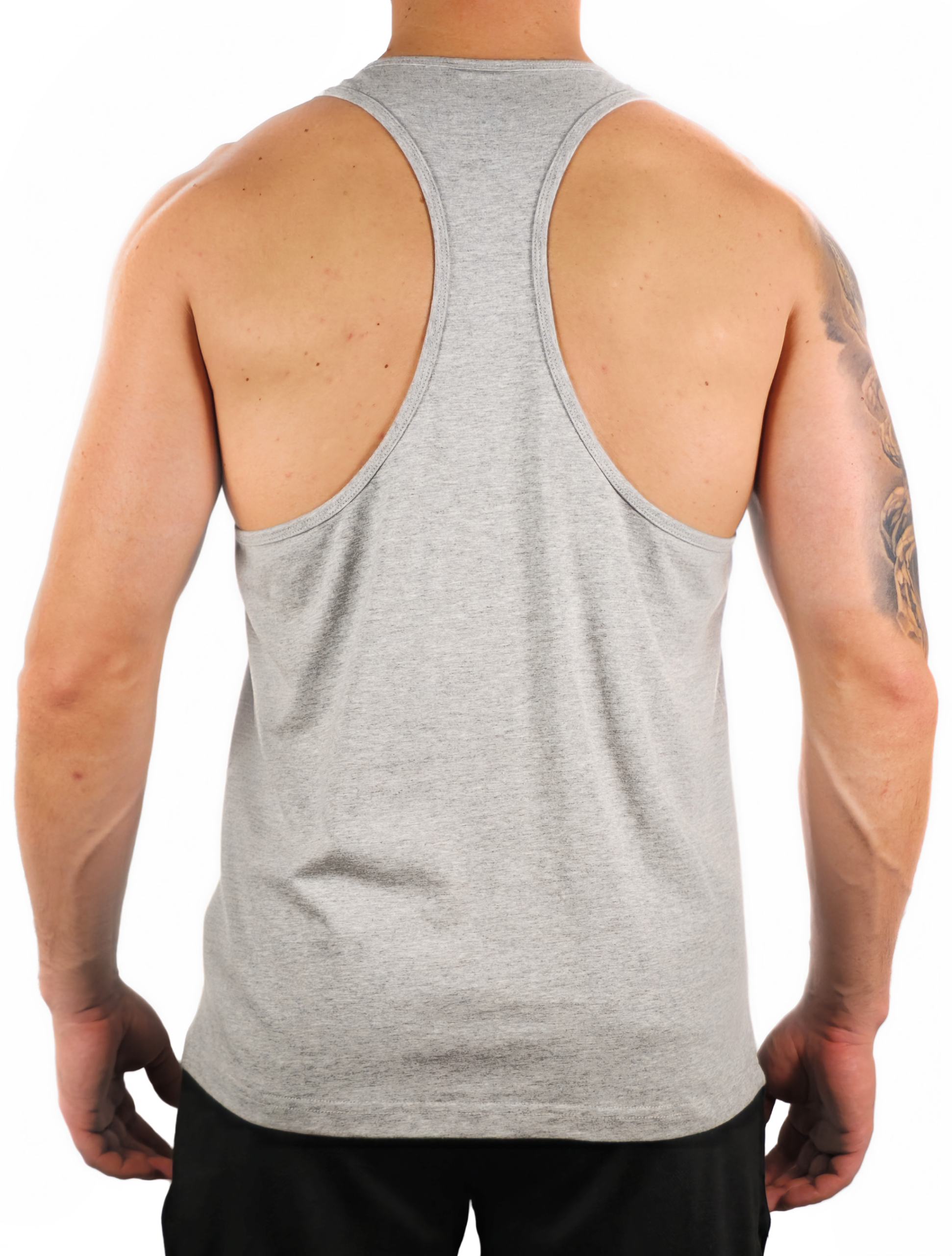 PowerFlex Men’s Tank Top - Heather Grey - Image 5